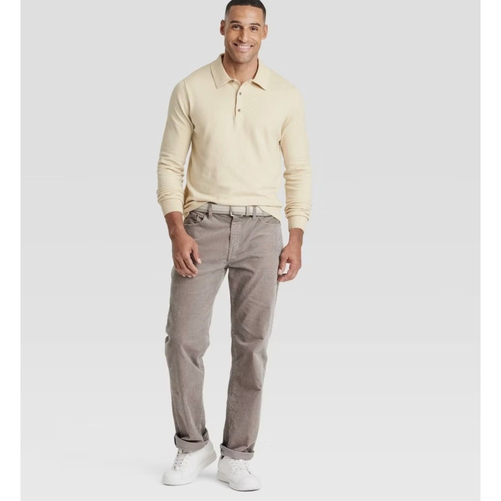 Goodfellow & Co Mens Long Sleeve Tan Sweater Size Large‎
